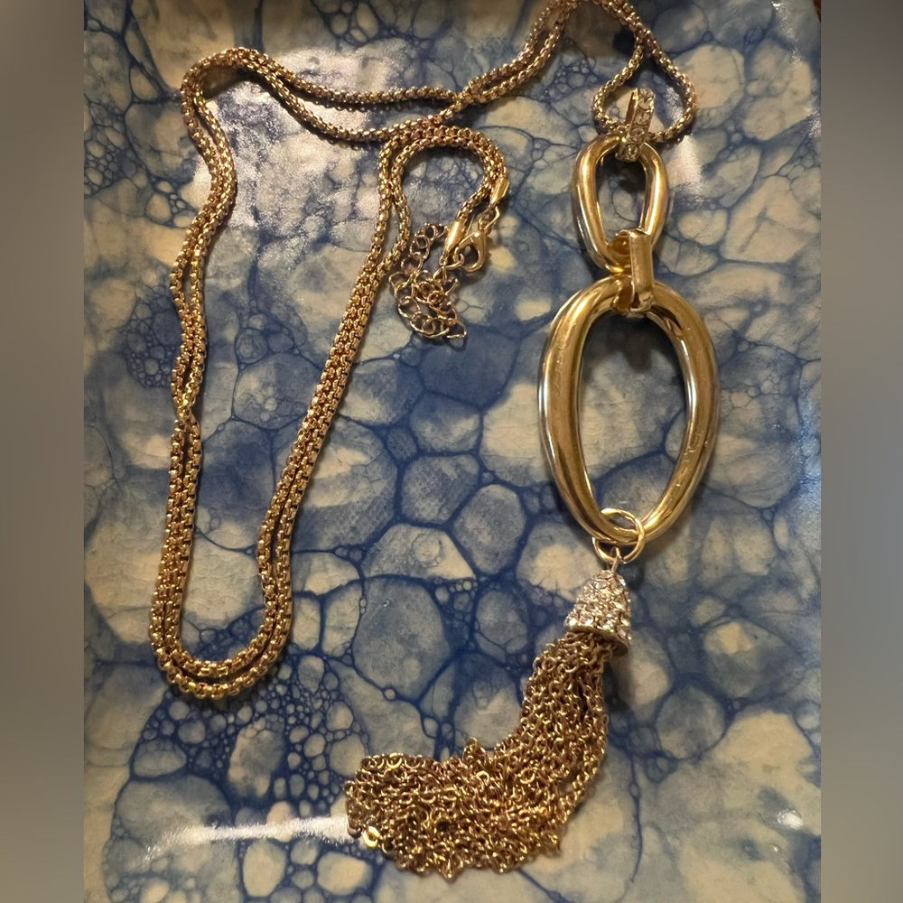 Paparazzi Gold Chain Necklace with Tassel